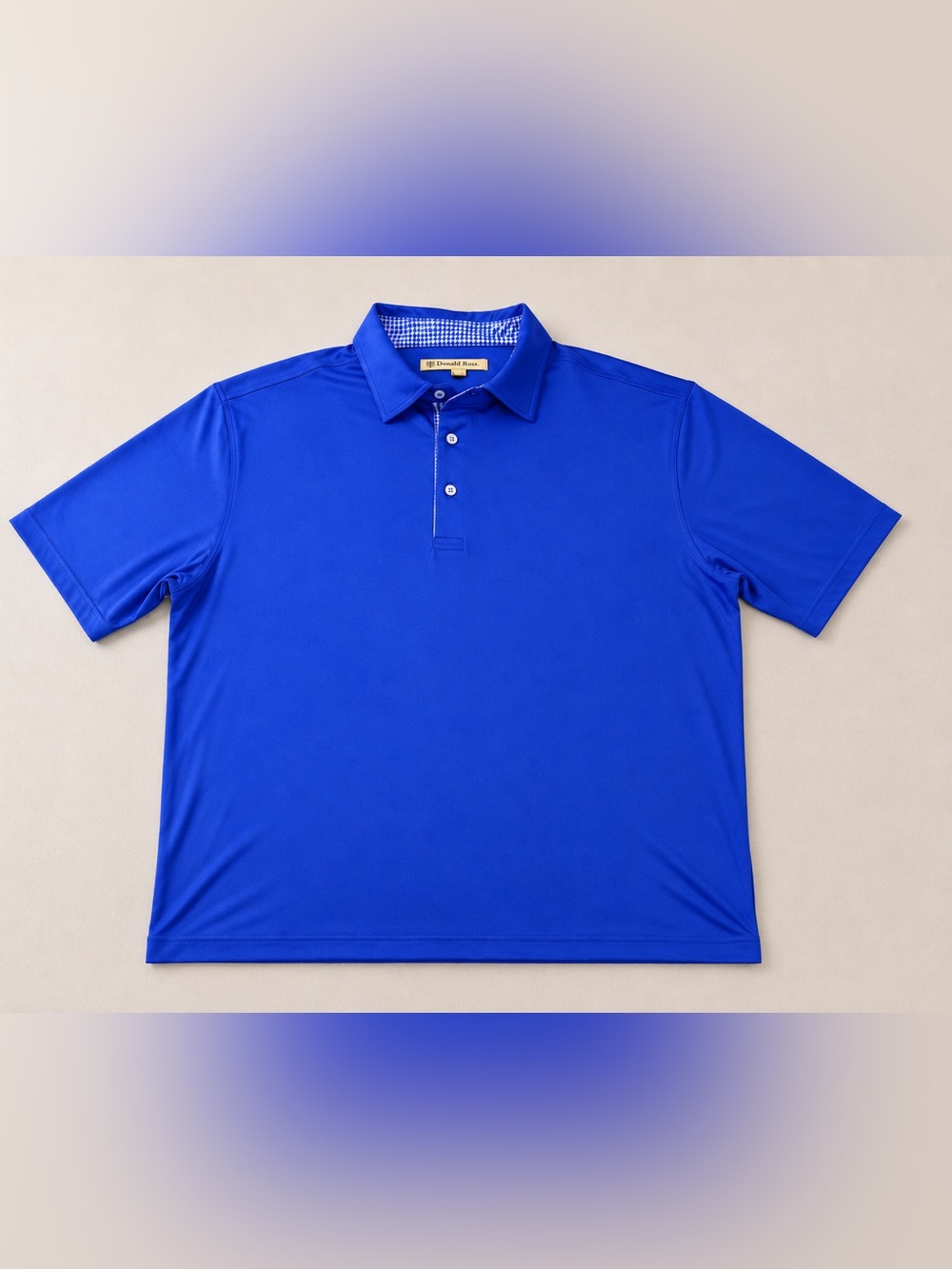 Donald Ross Blue Performance Golf Polo Men’s Large | Country Club Athletic Shirt